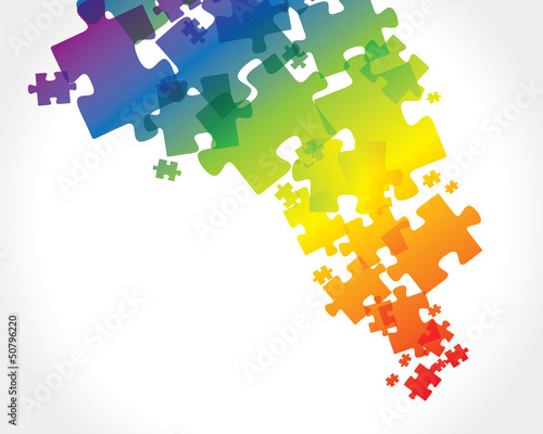 Abstract puzzle background