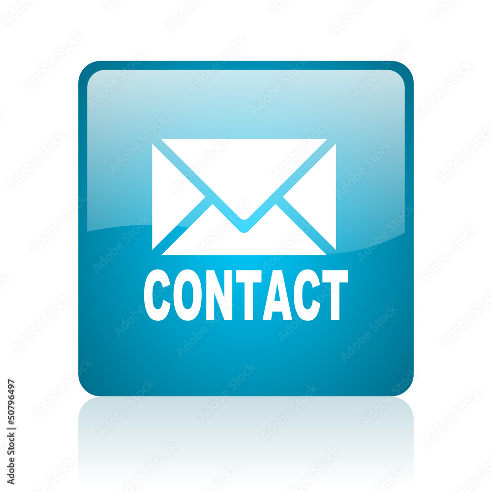 contact blue square web glossy icon contact blue square web glossy icon