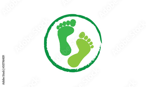 Concept pieds vert