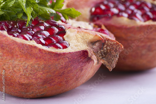 pomegranat close-up photo