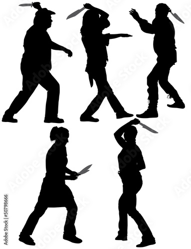 Knife Thrower Silhouette