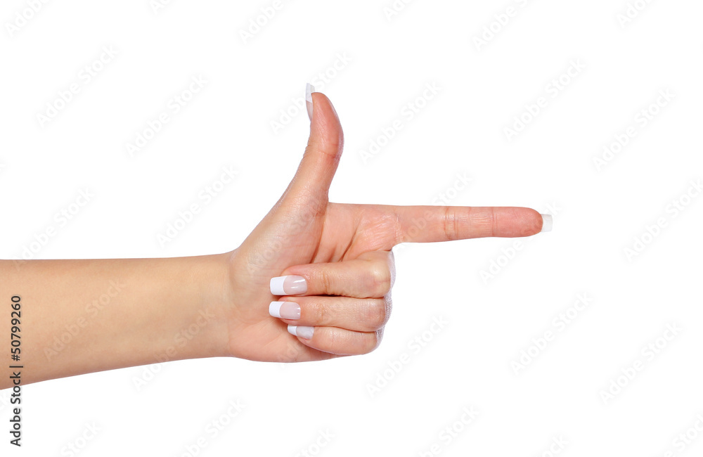 pointing hand showing direction isolated on white pointing hand showing direction isolated on white
