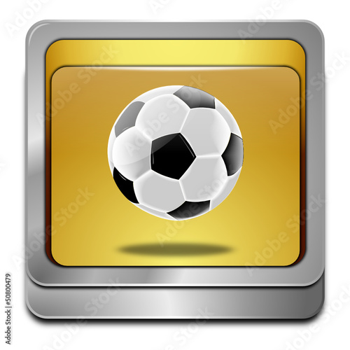 Button mit Fußball