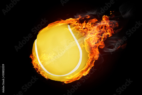 Obraz na płótnie Burning objects and objects on fire background w salonie