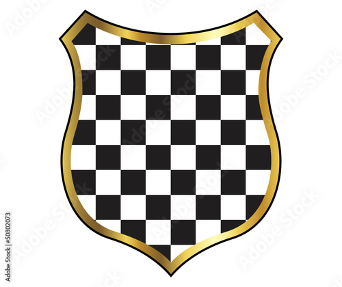 checkered shield