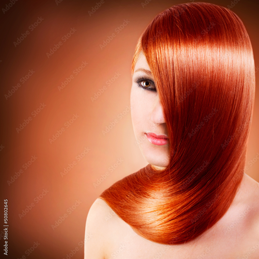 Beautiful girl with long hair Beautiful girl with long hair