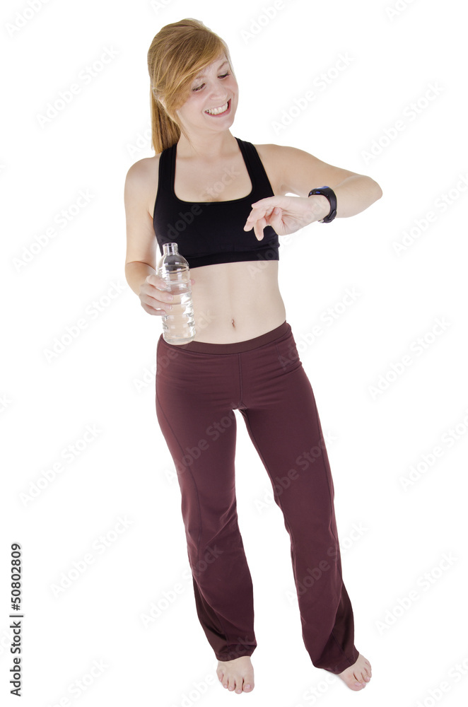 Fototapeta premium Female in sport clothes