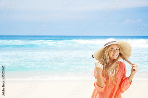 Woman on vacation