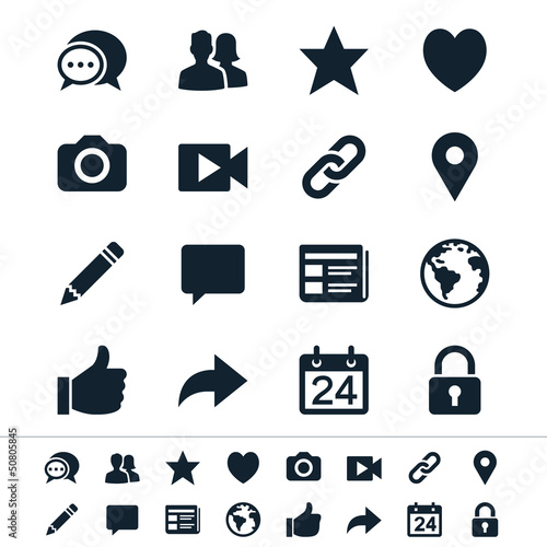 Social network icons