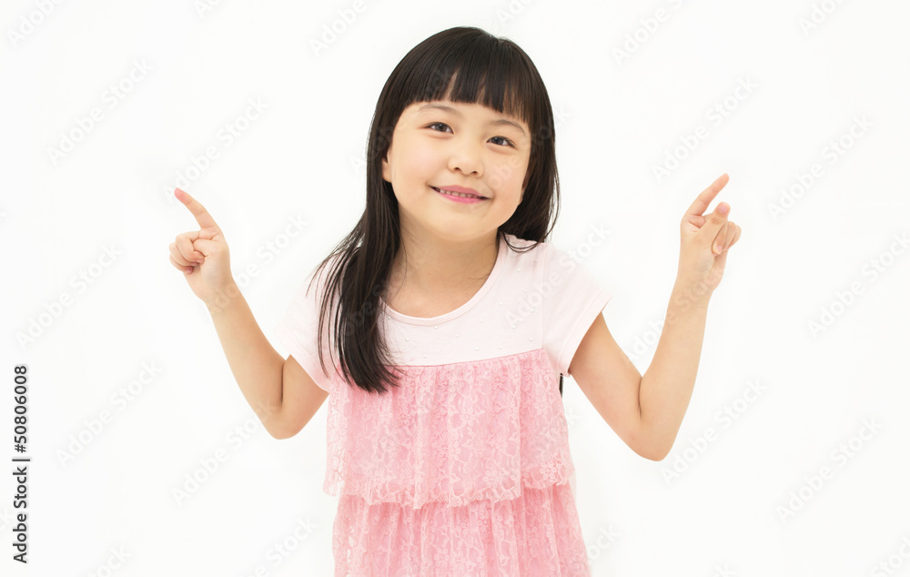 Cute Girl In Pointing Cute Girl In Pointing