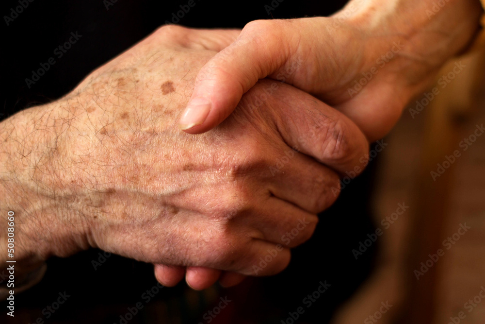 Fototapeta premium hands of the elderly
