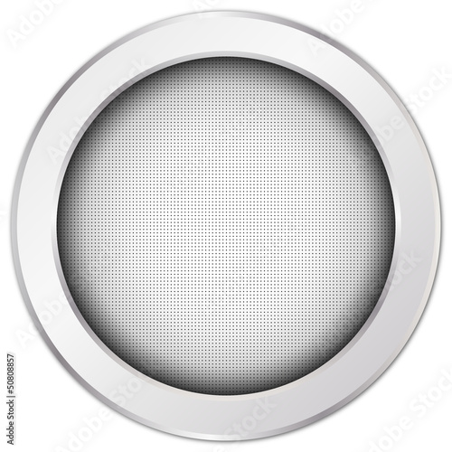 Button Weiß, rund, Struktur