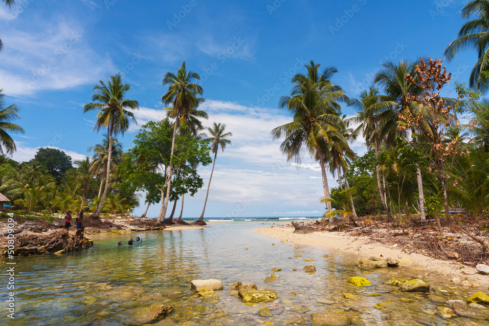 Beach on the island Biak, Cenderawasih Bay, Papua Beach on the island Biak, Cenderawasih Bay, Papua