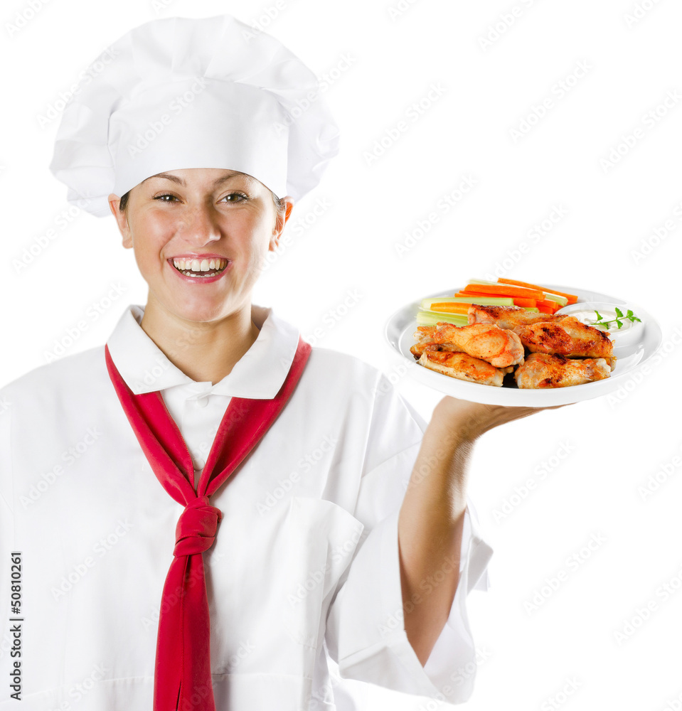 Young woman chef