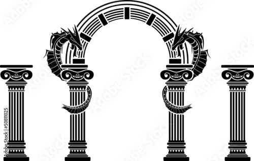 fantasy arch and columns  seventh variant