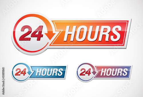 24 hours icon