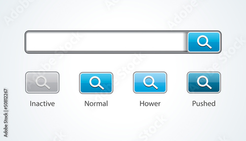 Search button isolated on white