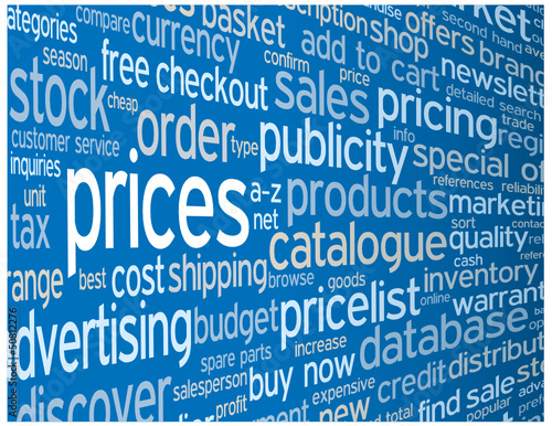 "PRICES" Tag Cloud (products services quote info contact button)