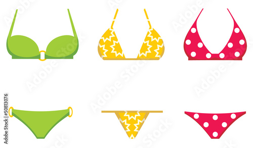 Three swimming suits