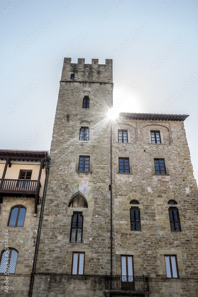 Lappoli Palace, medieval Palace in Arezzo, Italy