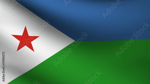 Djibouti flag. photo