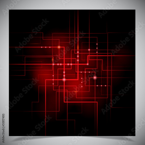 Smooth colorful abstract techno background