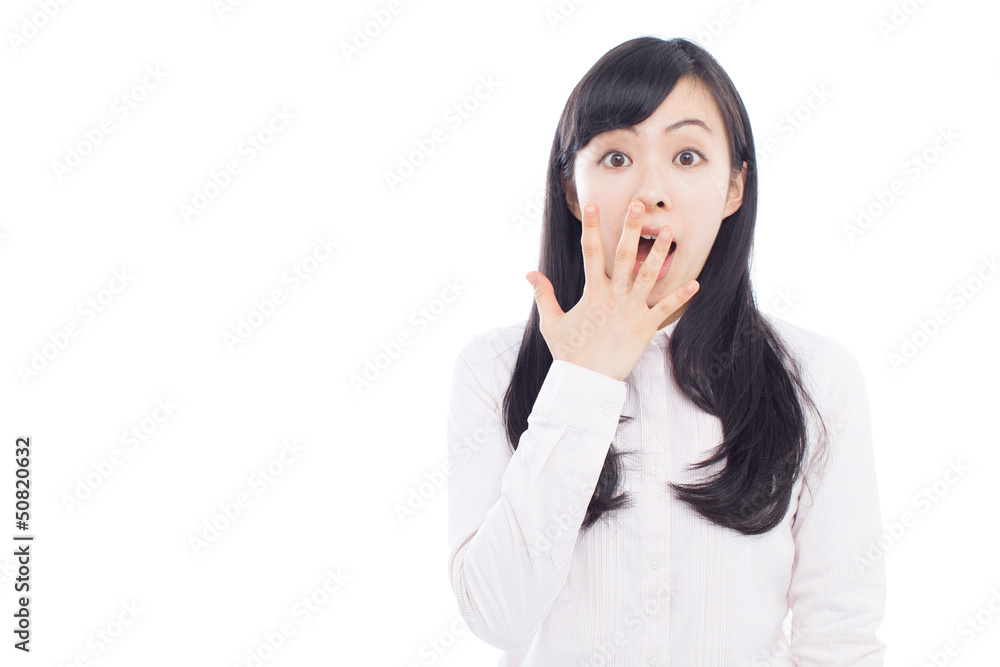 驚く女性 驚く女性