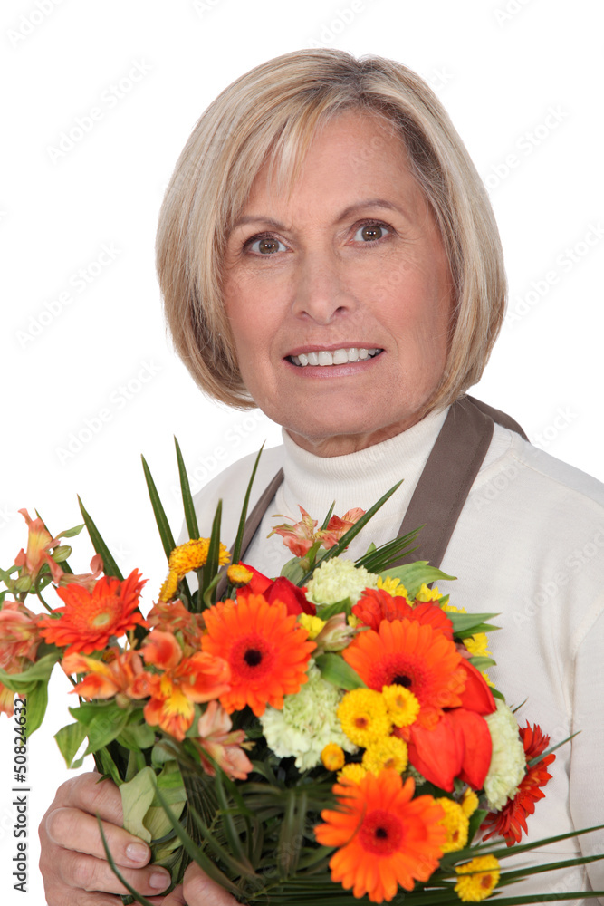 Portrait of a florist Portrait of a florist