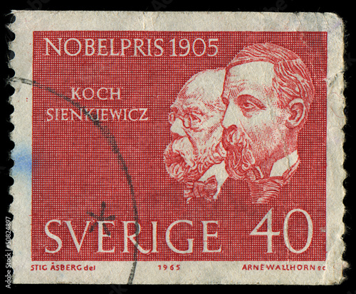 SWEDEN - CIRCA 1965: showing nobel awarded scientists