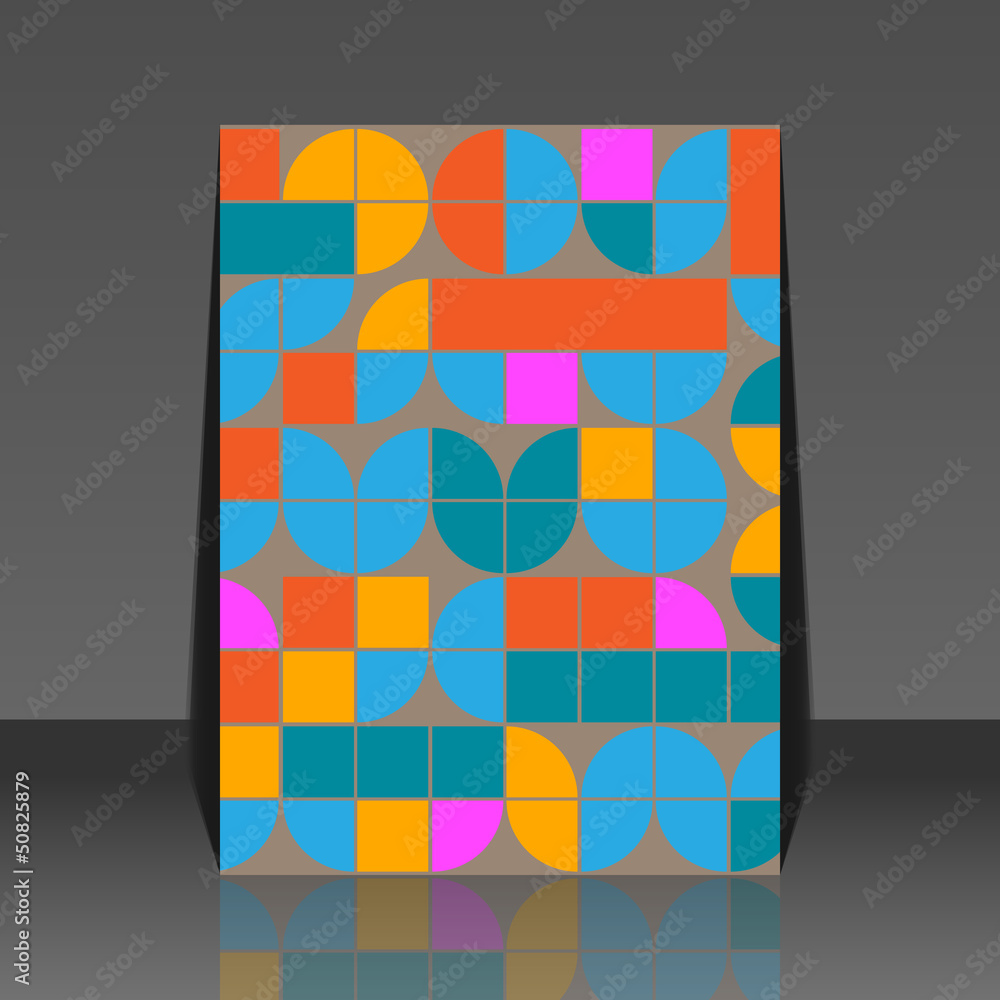 Abstract seamless pattern vector - retro background flyer design