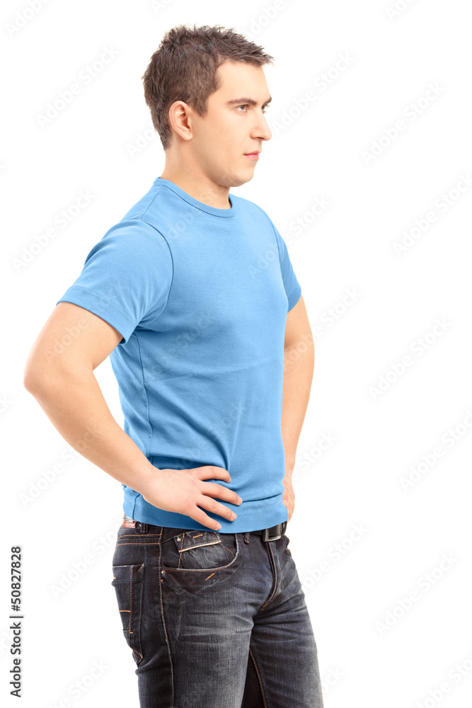 A young man during a discussion A young man during a discussion