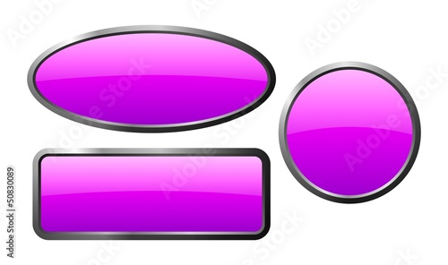 purple glass buttons