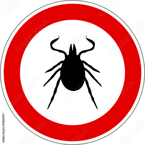 Zeckenschild rund