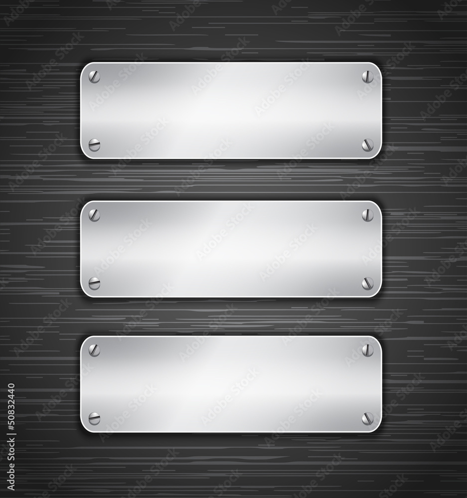Metallic tablets Metallic tablets
