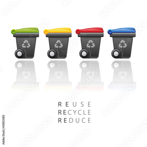 recycling bins