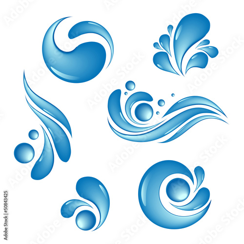 water drop symbols vector set © JMC