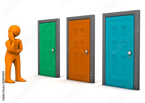 Cuadro en lienzo Doors Option