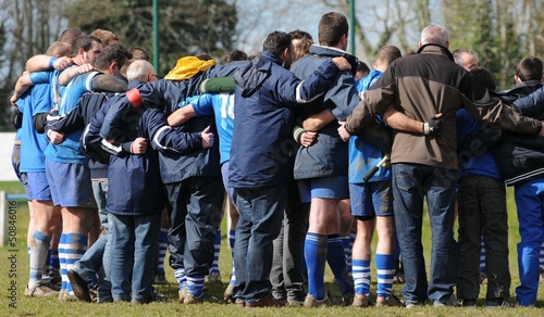 groupe au rugby photo