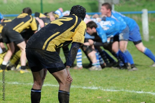 Fototapeta Naklejka Na Ścianę i Meble -  la mêlée au rugby