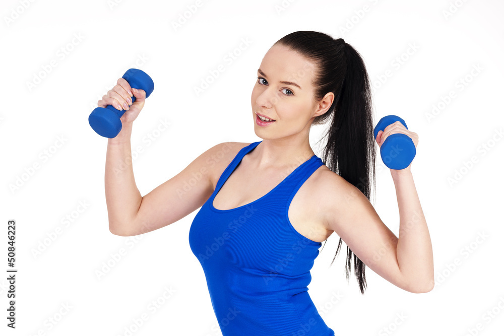 Young woman exercising Young woman exercising
