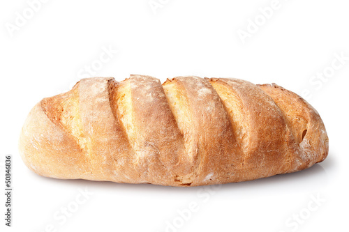 Fotografia, Obraz french loaf bread isolated on white background