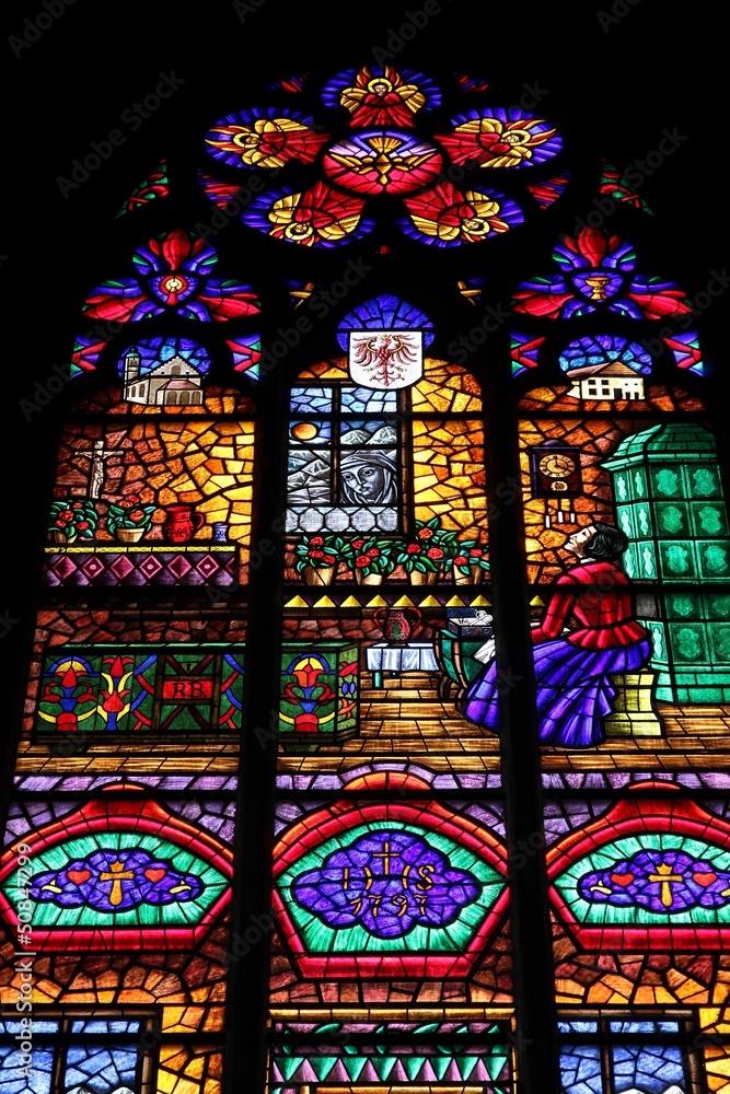 Votive Church stained glass, Vienna