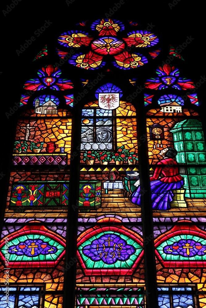 Votive Church stained glass, Vienna Votive Church stained glass, Vienna