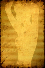 Store enrouleur Poster vintage Silhouette femme style affiche rétro vintage  © Thomas Reimer