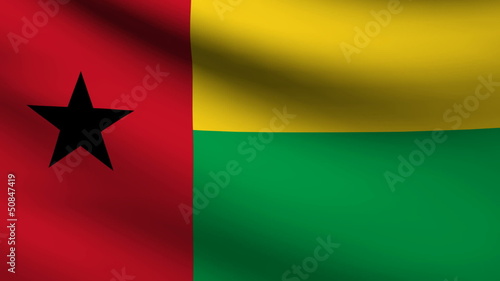 Guinea Bissau flag. photo
