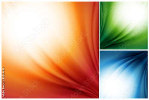 vector set of colorful silk backgrounds