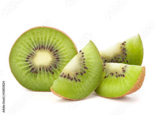 Kiwi fruit sliced segments