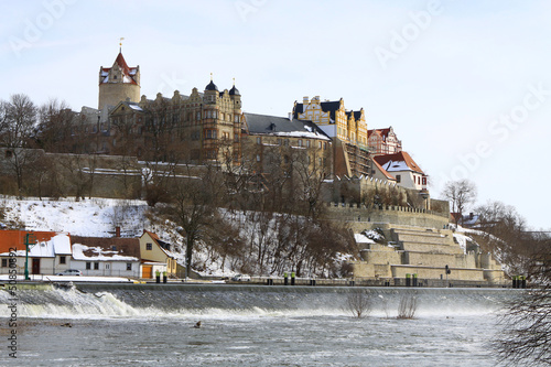 Schloß Bernburg im Winter photo