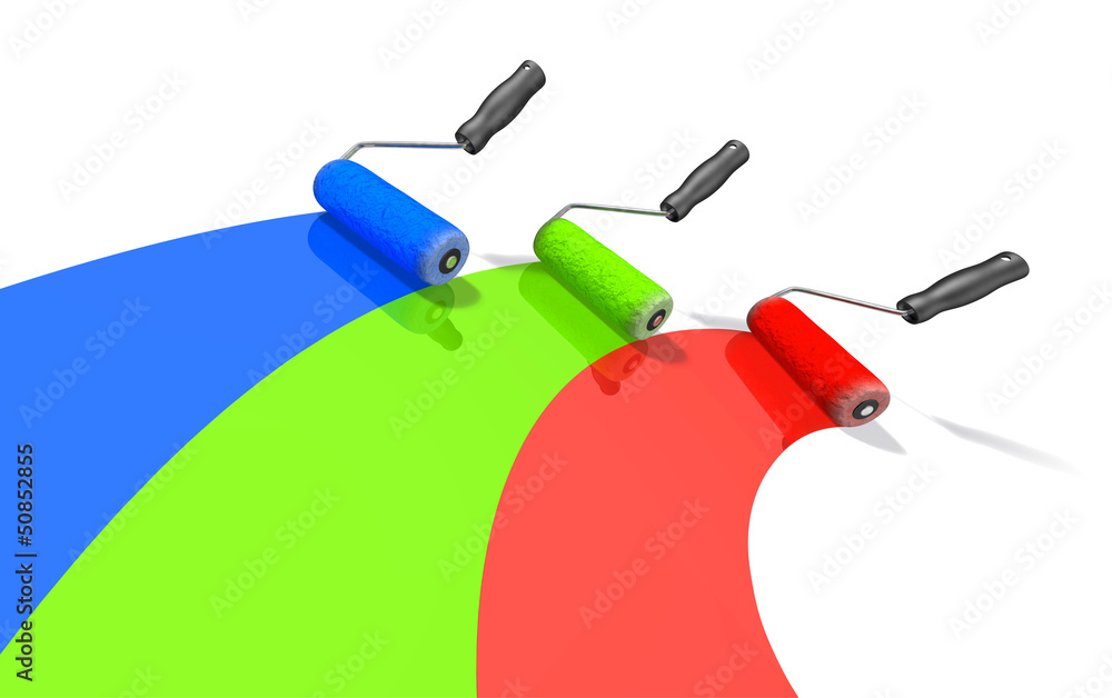 Farbstreifen Rot Grün Blau Stock-Illustration | Adobe Stock