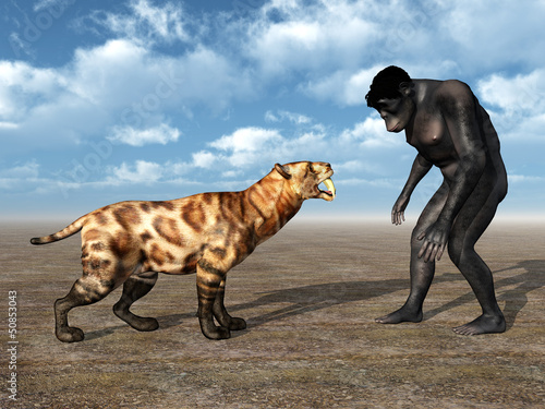 Homo Habilis - Human Evolution © Michael Rosskothen